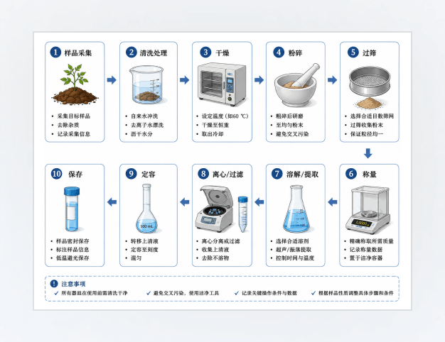 样品制备流程